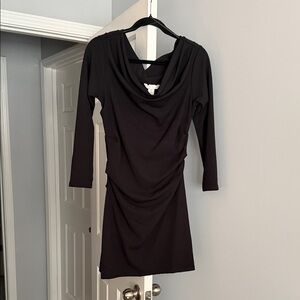 H&M Off the shoulder black mini dress - NWT Size Medium